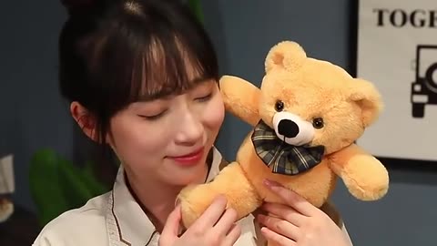 Yangzhou new sunrise custom handsome soft plush teddy bear doll toy