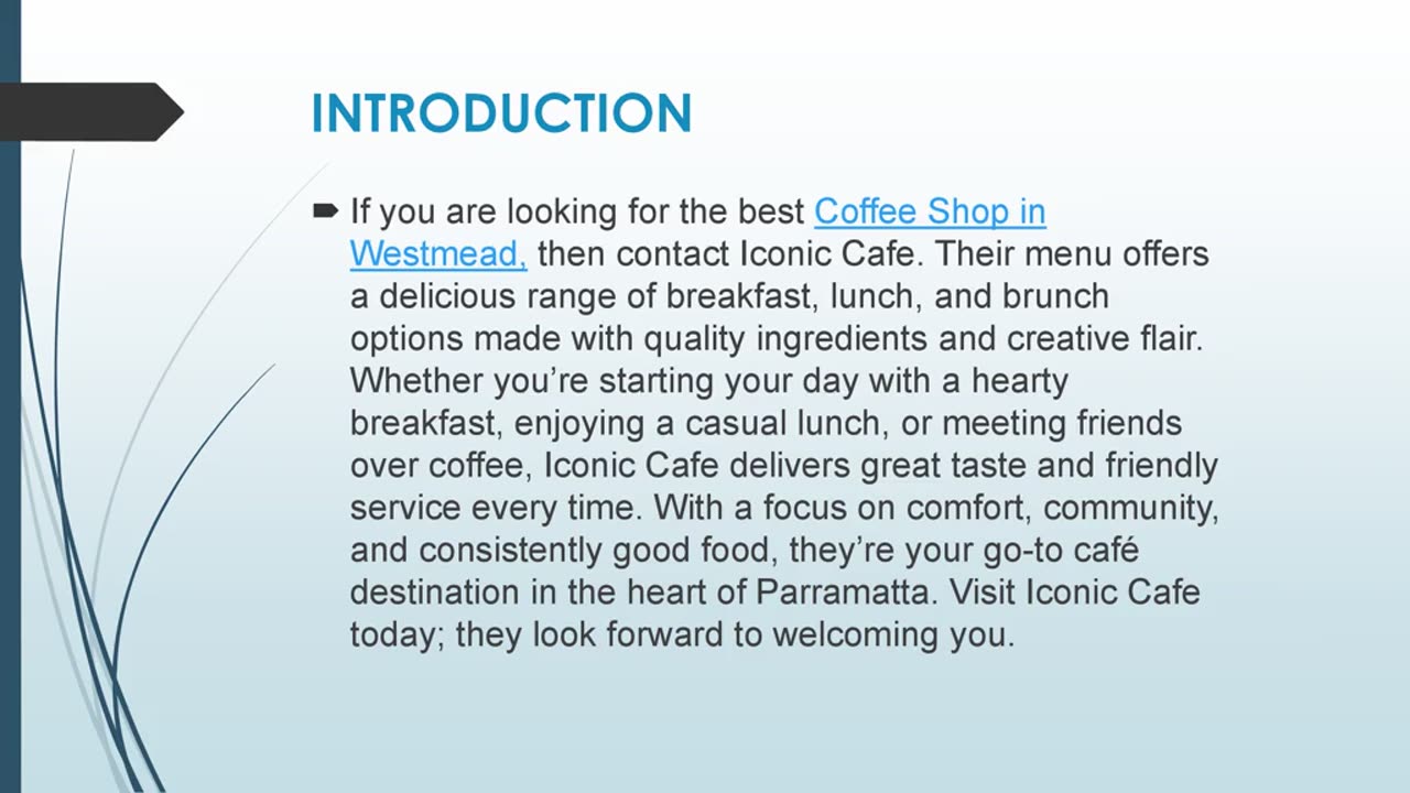 Best Coffee Shop in Westmead