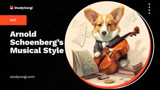 Arnold Schoenberg's Musical Style - Research Paper Example