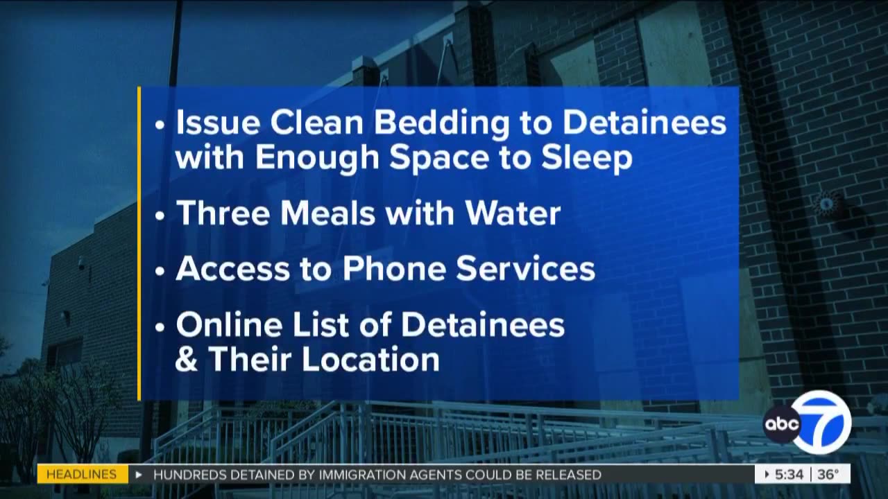A federal judge will view the alleged "inhumane conditions" at the Broadview ICE facility today.