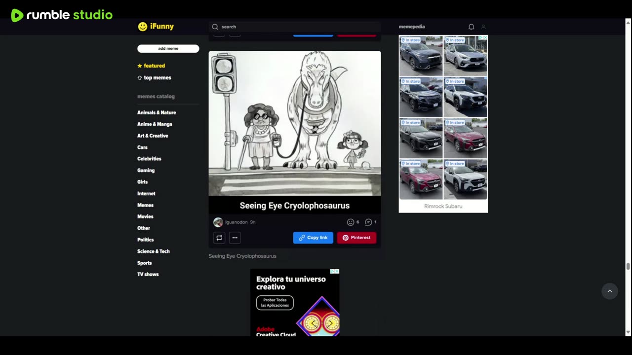 first time streaming on rumble