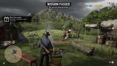 Red Dead Online * Trader Daily Challenge ~ Resupply Mission Completed with 5 min Left - Hunt a Gator