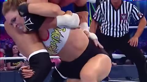 Ronda Rousey wasn't backing down from anyone at #WrestleMania 34