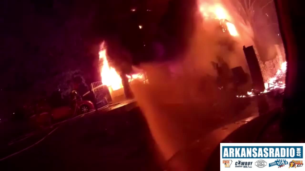 WATCH: Fire Was Spreading To Nearby Houses When Arkansas Firefighters Arrived