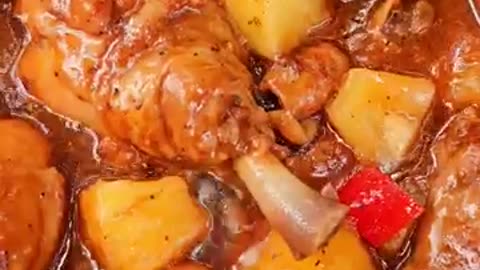 Pineapple chicken Afritada