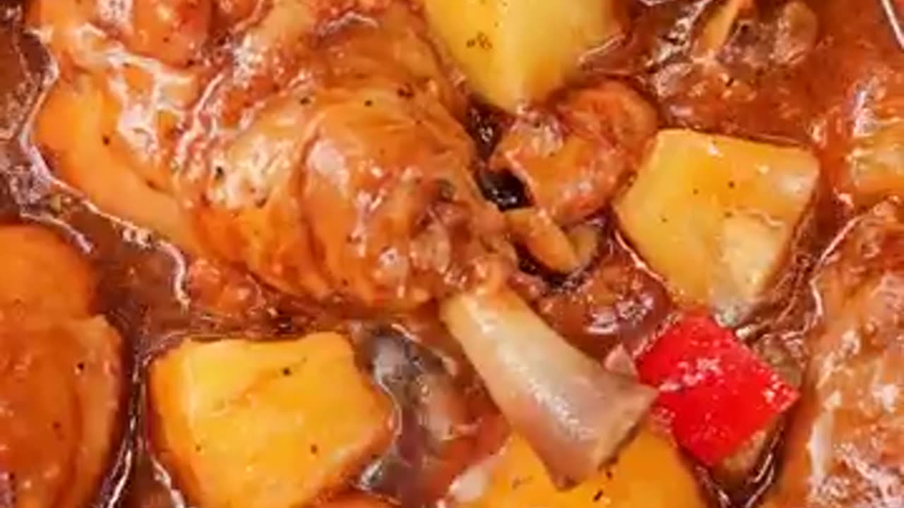 Pineapple chicken Afritada