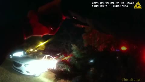 Dash and bodycam shows four suspected arrested in car theft ring bust