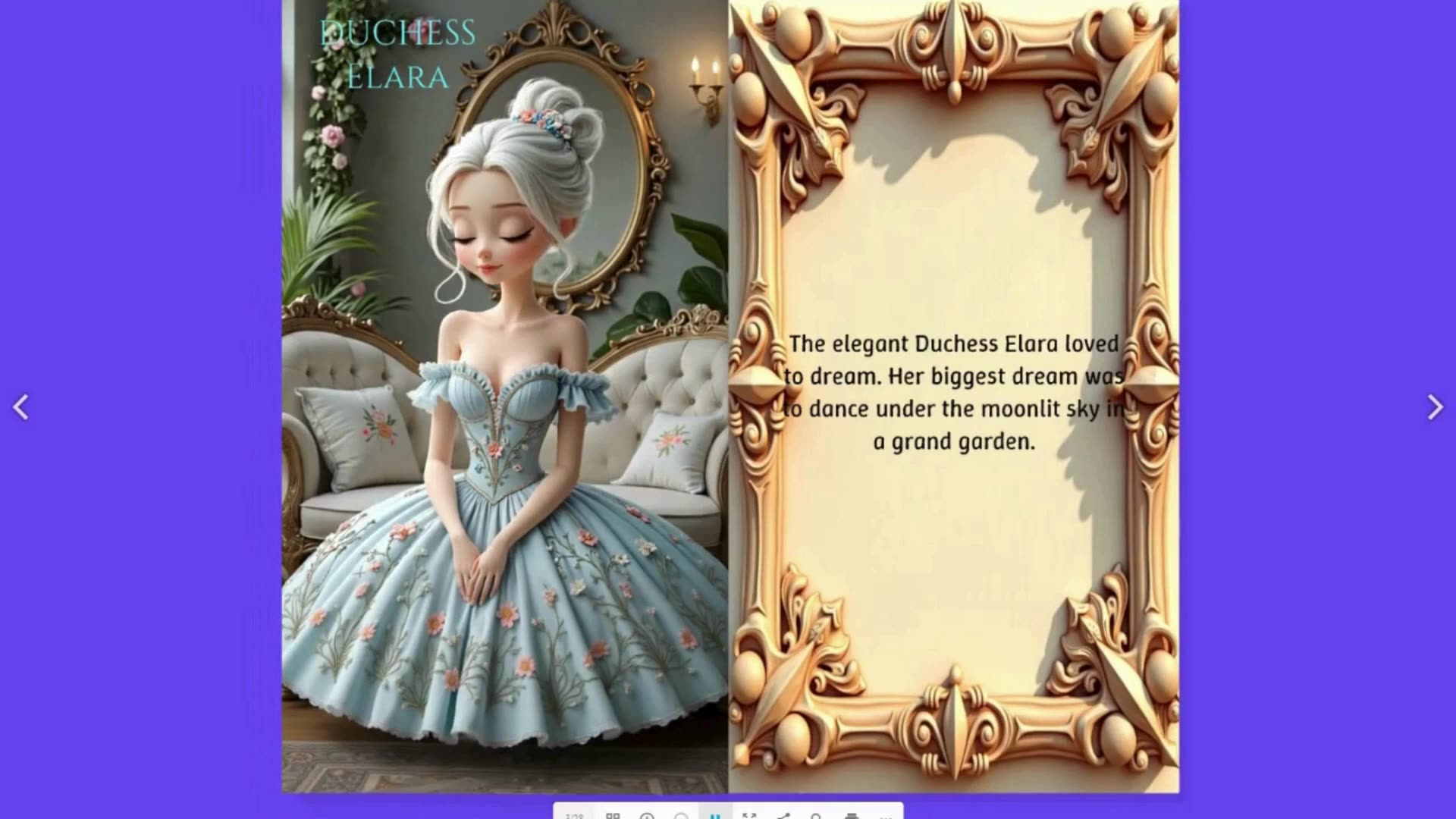 DUCHESS ELARA GRACEFUL ELEGANCE IN A VINTAGE SALON