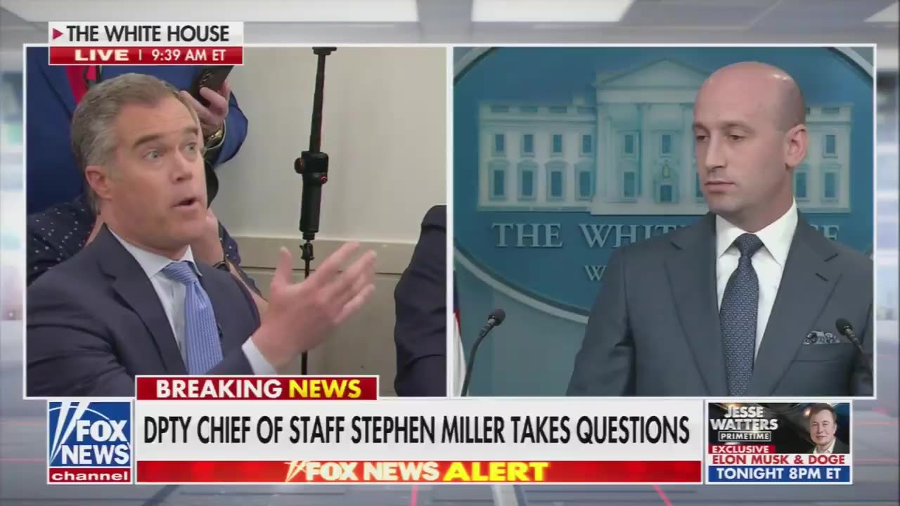 Stephen Miller facts checks reporter for falsely claiming prices are not down.