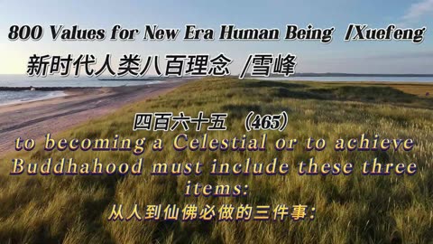 800 Values for New Era Human Being（465）