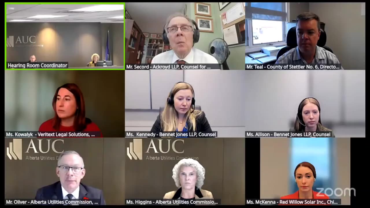 AUC Proceeding #29252 Red Willow Solar + Storage Day 4 part 5