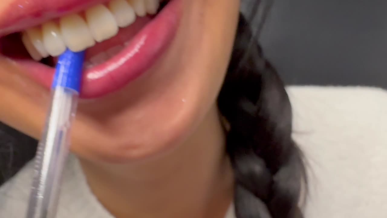ASMR NIBBLING PEN MOUTH SOUNDS