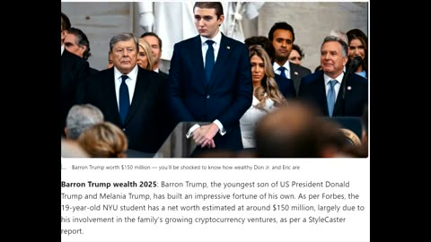 BARRON TRUMP - THE TIME TRAVELLER? ITS A CRAZY WORLD