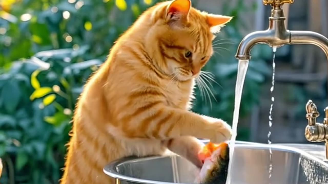 Master Cat made two simple dishes today.