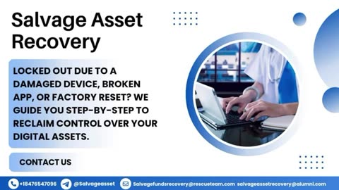 HIRE AN AUTHORIZED CRYPTOCURRENCY RECOVERING HACKER / CONTACT SALVAGE ASSET RECOVERY
