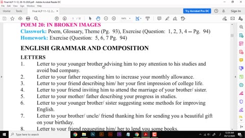 11Th Class English || First Year English Book 1 Book 3 And Grammar
