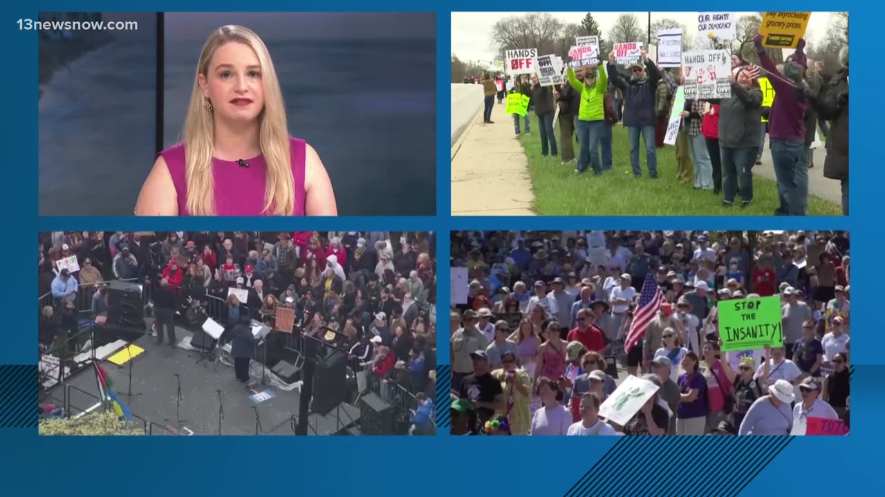 Nationwide protests erupt over tariffs and policies tied to Trump and Musk