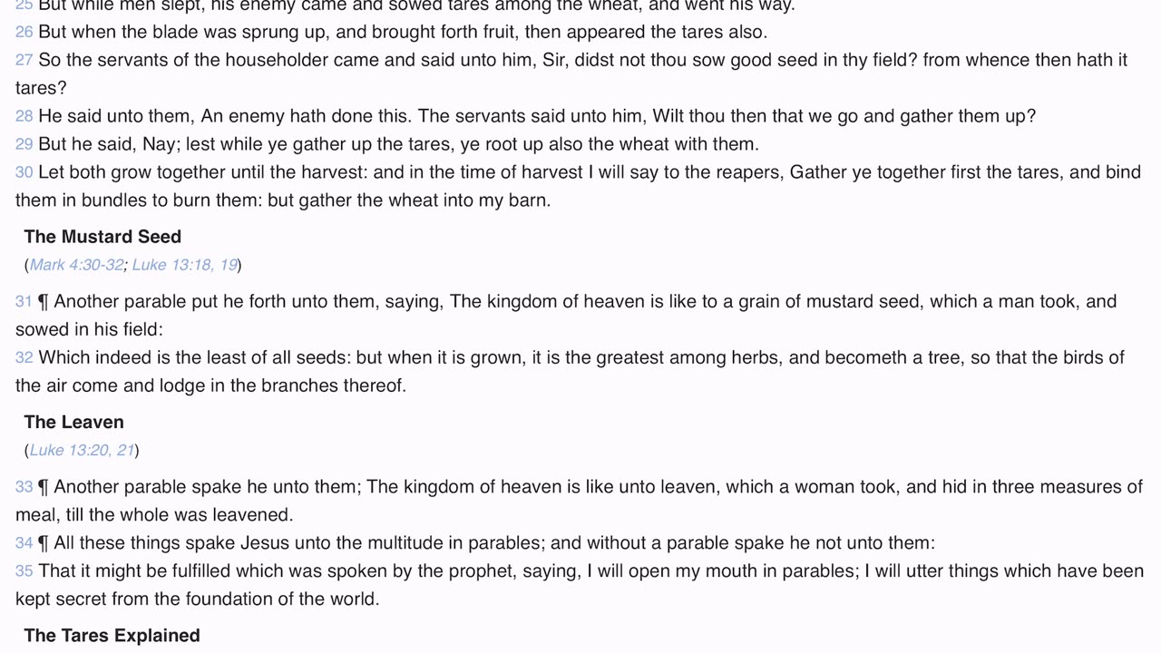 Rightly dividing the word of truth concerning the harvest