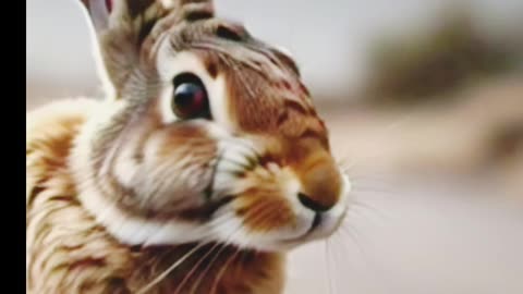 A rabbit rescue a baby