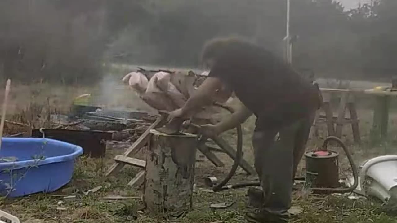 Finishing Yard work and starting A Blacksmith shop