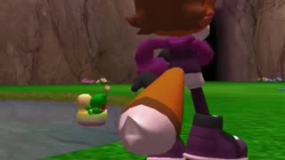 Chao Rides a Ducky