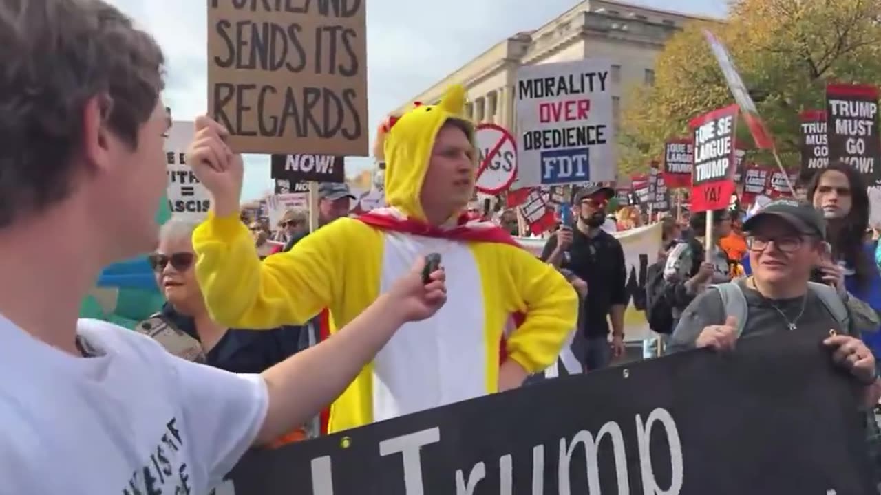 Portland ANTIFA members SPOTTED at Anti-Trump rally in D.C.