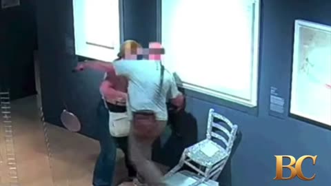Tourists break crystal-covered chair at Italian museum