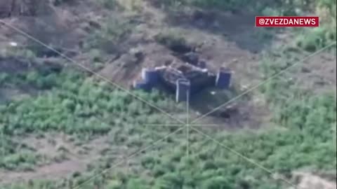 A Russian drone hit an enemy dislocation point