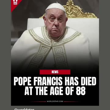 Pope Francis dead at 88 democratic party has lost everything now rip to the Pope 🙏✝️🪦🕯⛪️04/21/25