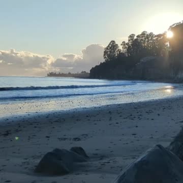 Fun Beach Day Sunset