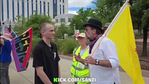 Santi trolled the protesters on live on kick 05/16/25