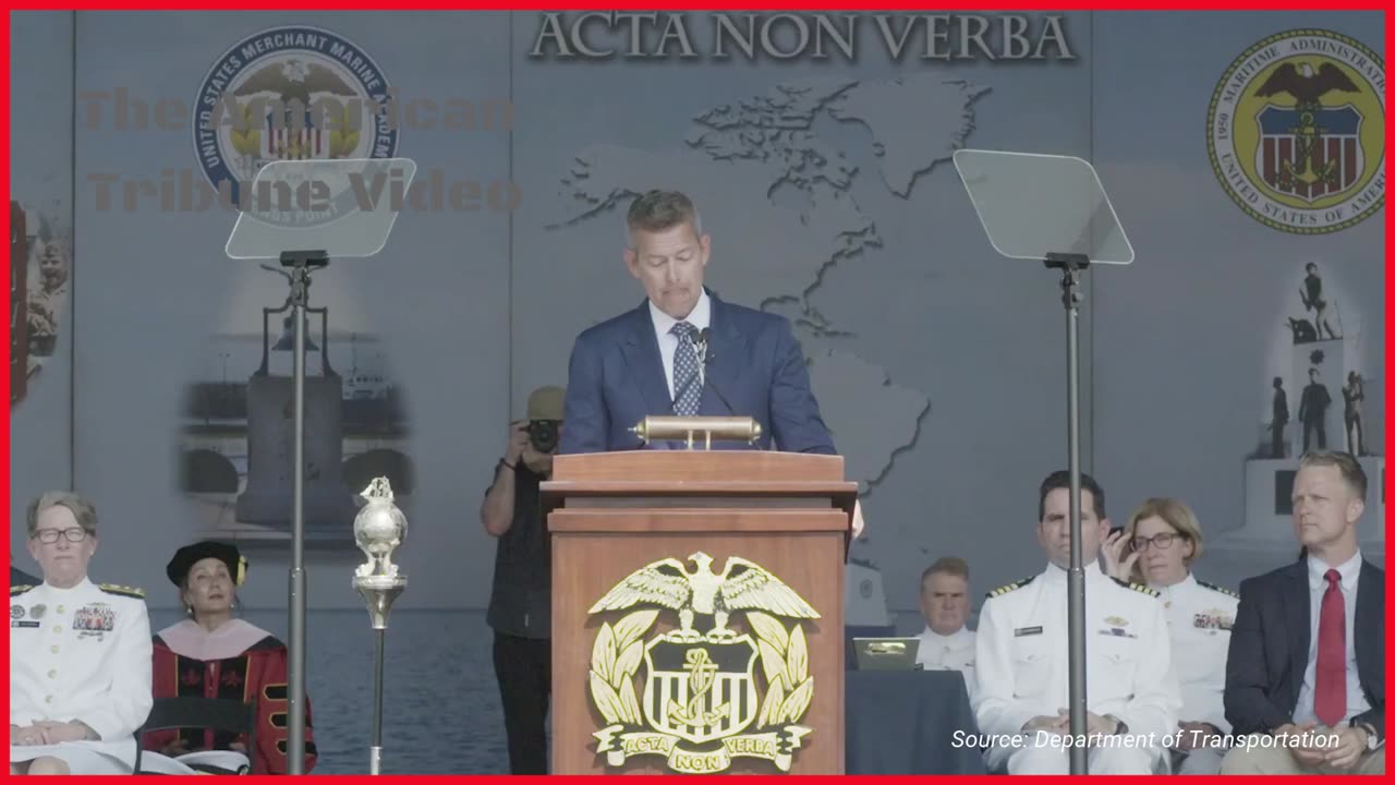 Transportation Secretary Gives Inspiring Commencement Speech at USMMA