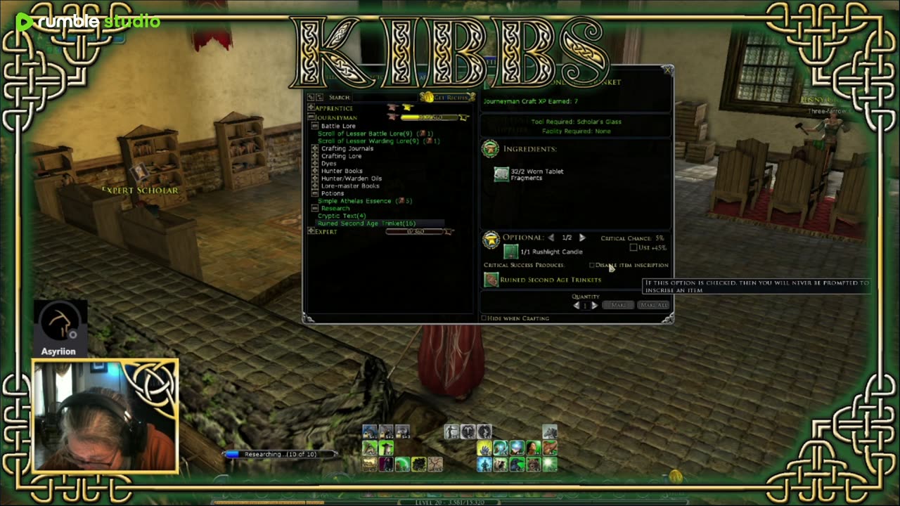 Kibbs Plays Lotro