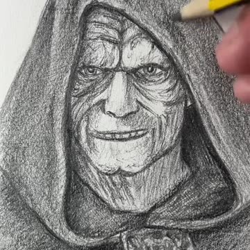 How to draw Darth Sidious! Who should I draw next? #artistsoftiktok #art #drawing #tutorials #darths