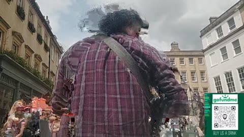 Jazz Nano Street Edition: Busking in Bath, England: 2025 Tour in UK