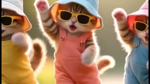 Baby Cat Having Fun 😻🎉 | Cute & Funny AI Short