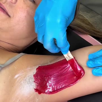 Underarm Waxing in California Using Sexy Smooth Cherry Desire Hard Wax | @kjskin_ Professional Demo