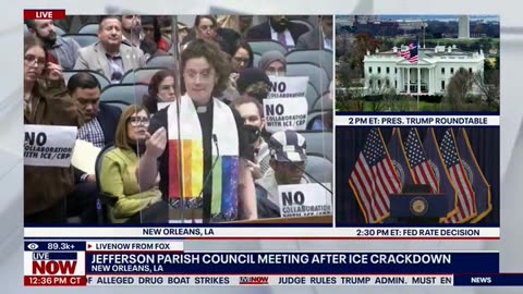 Rainbow-Clad Female Reverend Compares ICE Supporters To Judas