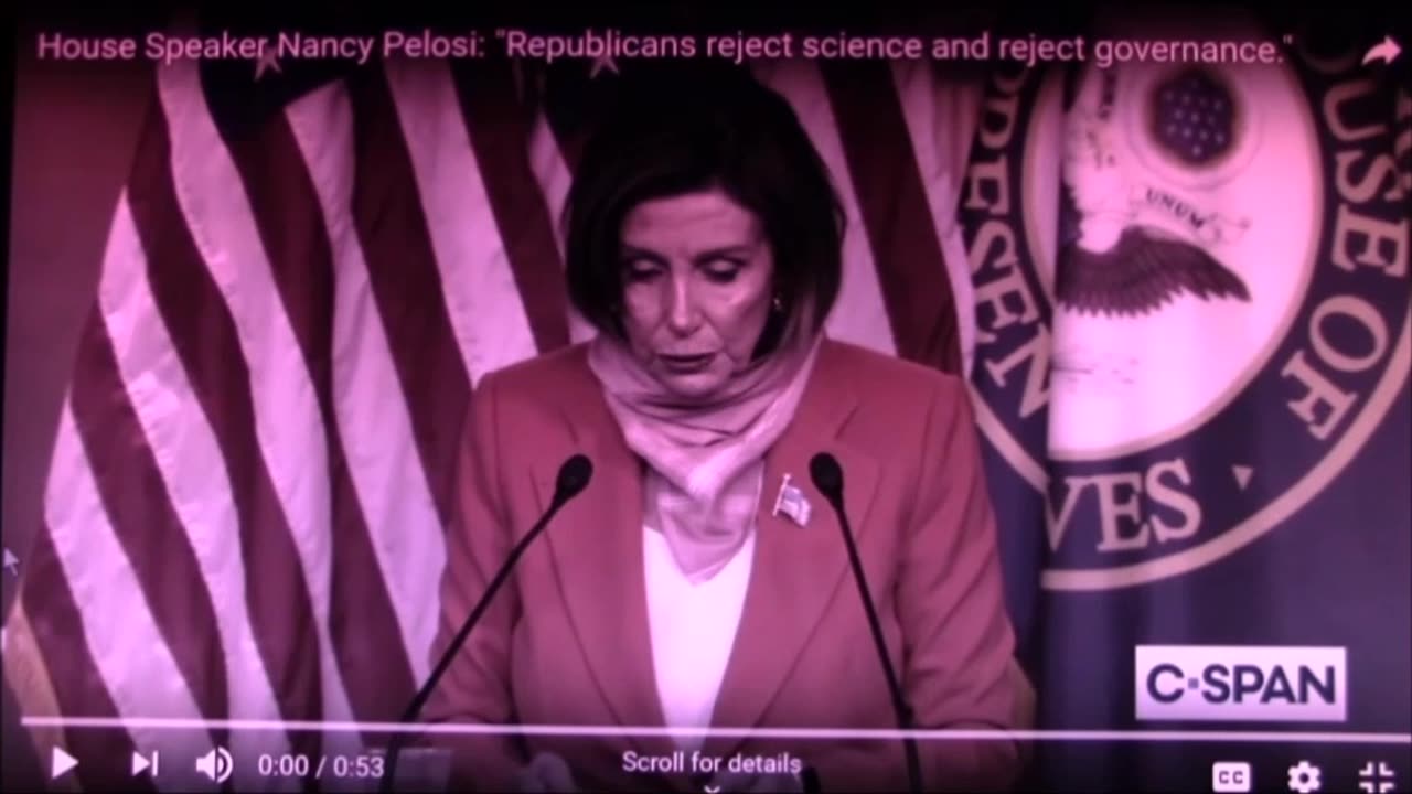 Pelosi 2020 Reject Pseudo Science, Being Governed in Mind by Narcissists Psychopaths & Sociopaths