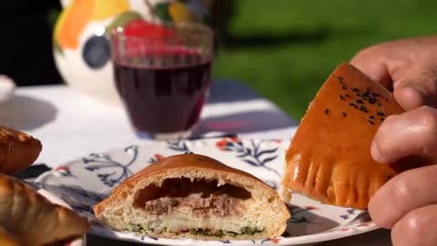 Homemade Beef and Potato Stuffed Breads Village Style Recipe_part13