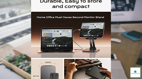 LISEN Tablet Stand for iPad Stand Holder Desk, Foldable Home Office Desk Accessories Trave