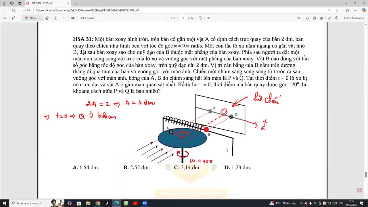 VẬT LÝ BUỔI 20 : LUYỆN ĐỀ