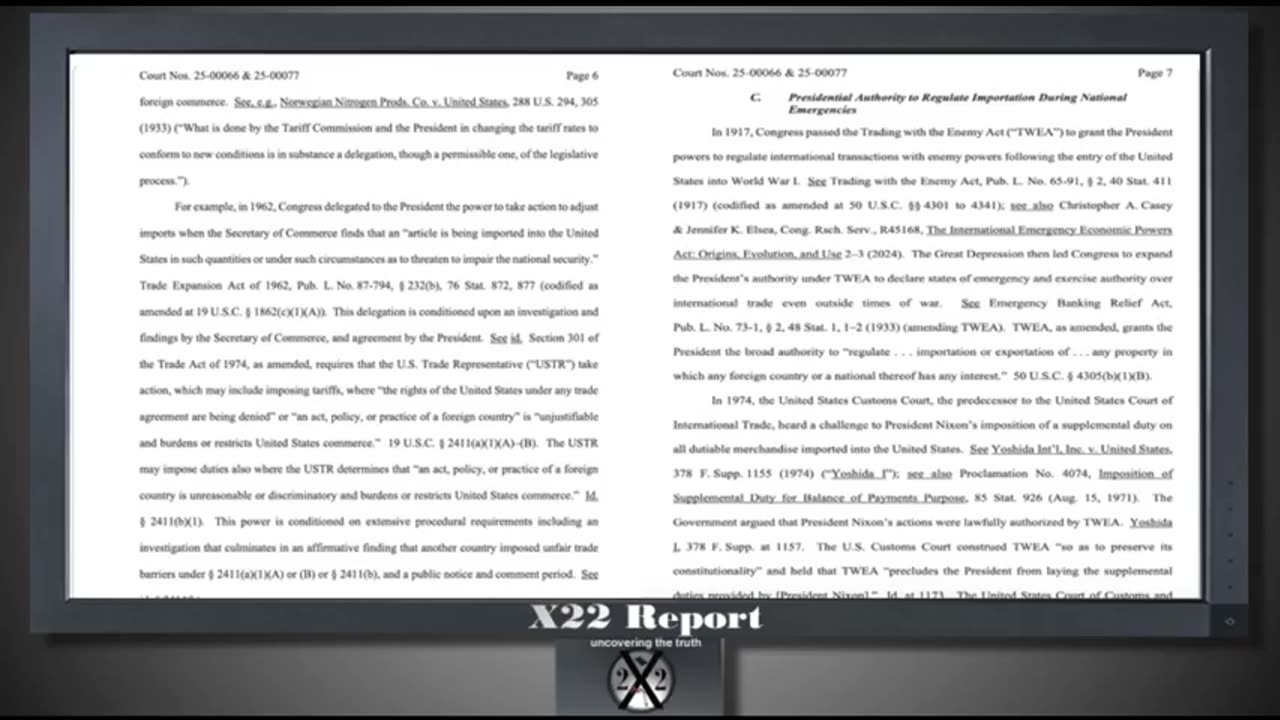 X-22 Financial Report - [CB][DS] Is Trying To Stop Trump By Ruling Against Tariffs...5-29-25