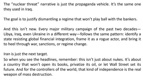 DISCLAIMER: Info herein comes from a "conspiracy theory" channel.