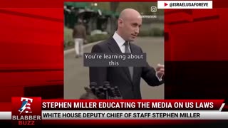 Stephen Miller Educating The Media On US Laws