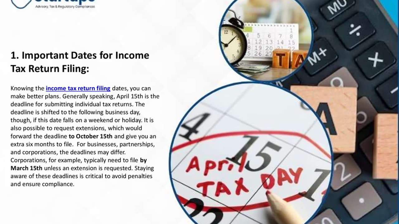 Income Tax Return Deadlines and Penalties: What You Need To Know