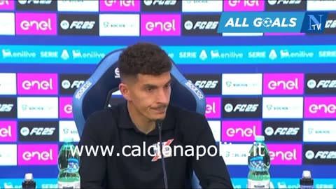 Napoli-Milan 2-1 30/3/25 conferenza stampa Giovanni Di Lorenzo