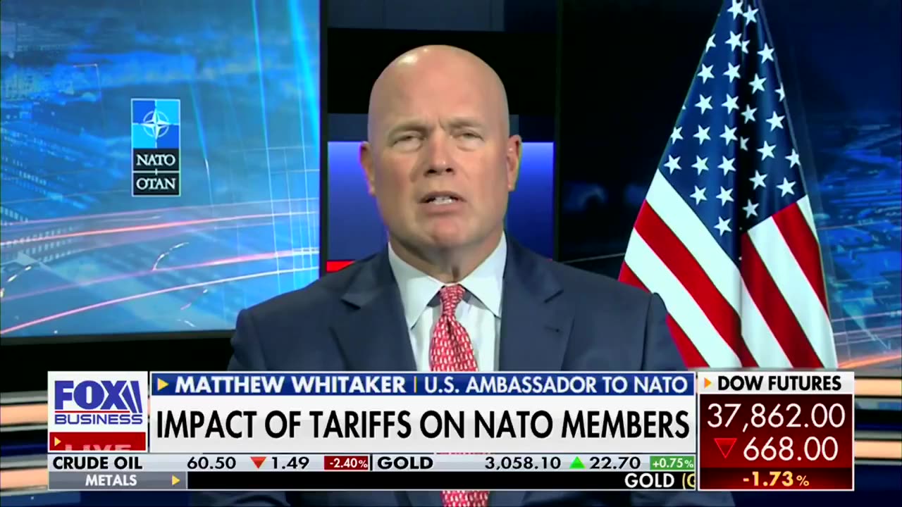 U.S. Ambassador to NATO Matthew Whitaker Explains How Allies Will Take on President Trump's Tariffs