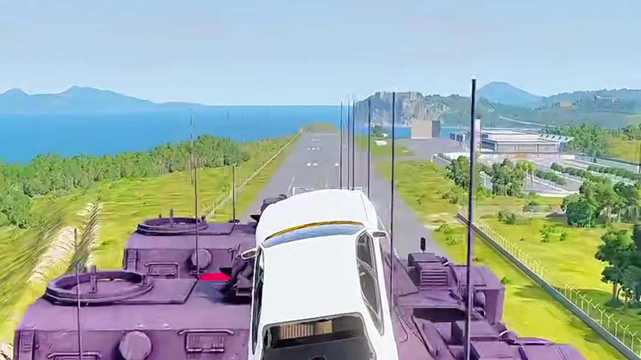 "Supercar vs Tank 🚗💥 | Extreme Jump Challenge 2025