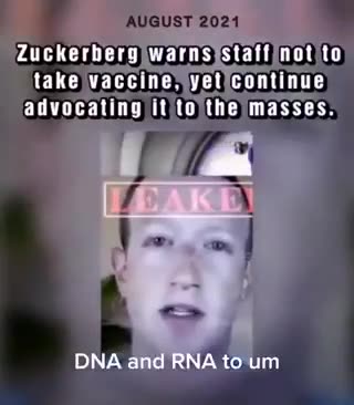 This video was proof that Zuckerberg had foreknowledge of Crimes Against Humanity